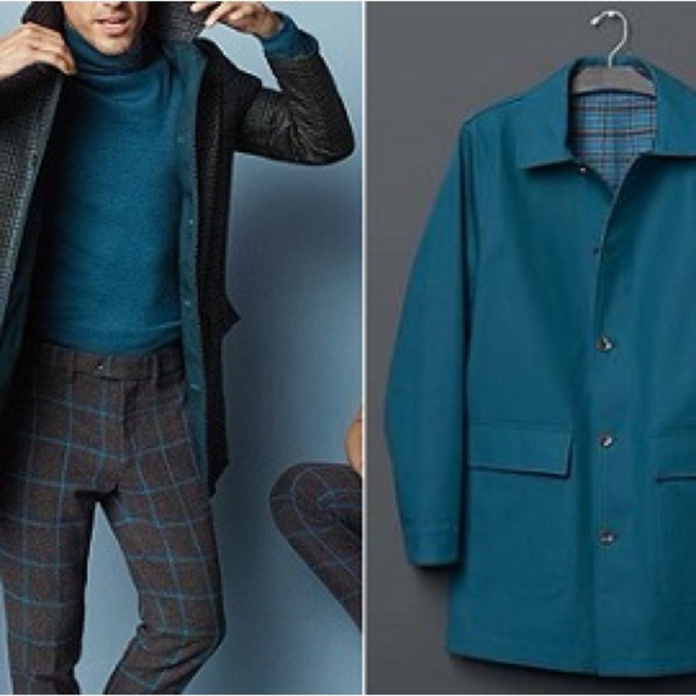 Gap + GQ David Hart Reversible Balmacaan Coat